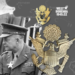 Originální důstojnický čepicový znak US ARMY OFFICER VISOR CAP EAGLE